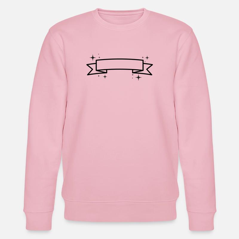 Banner - Insert Text - Stanley/Stella CHANGER Unisex Organic Sweatshirt - cotton pink
