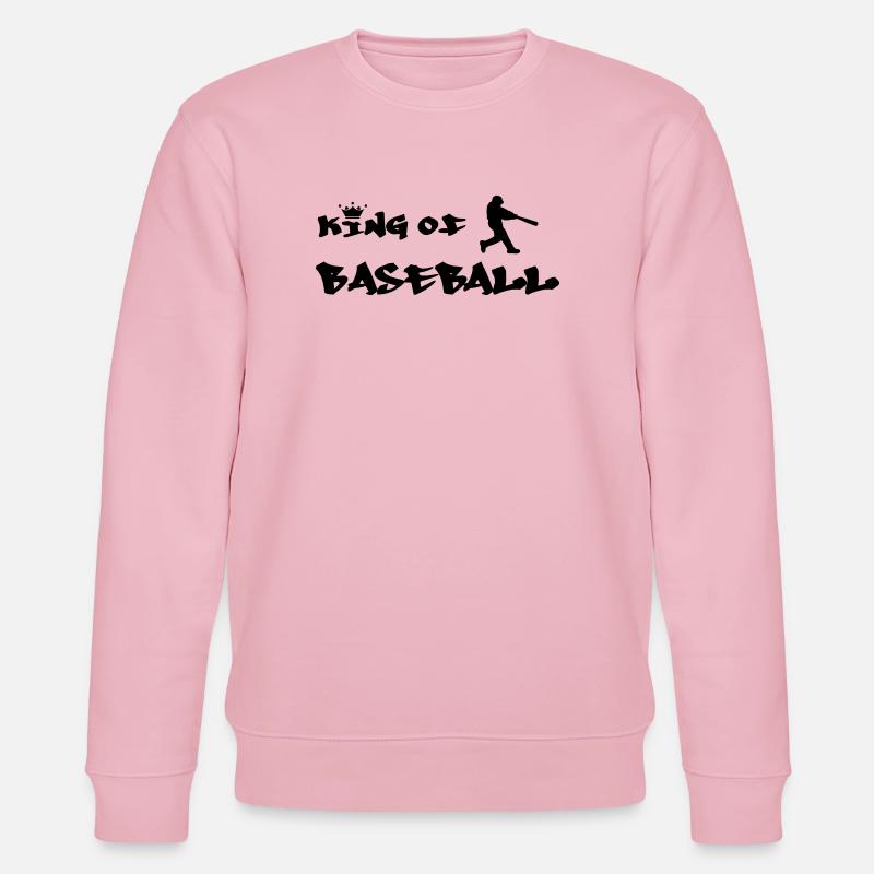 Der König des Baseballs - Stanley/Stella Unisex Bio-Sweatshirt CHANGER  - Hellrosa