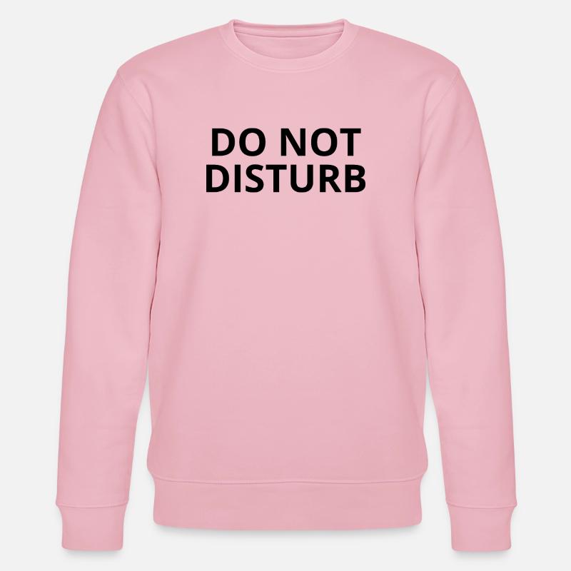 NICHT STÖREN – Minimaler Unisex-Pullover - Stanley/Stella Unisex Bio-Sweatshirt CHANGER  - Hellrosa