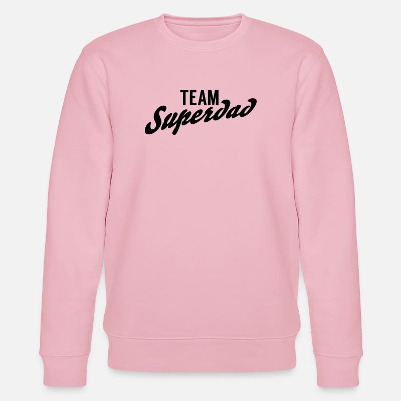 Team Superdad - Stanley/Stella Unisex Bio-Sweatshirt CHANGER  - Hellrosa