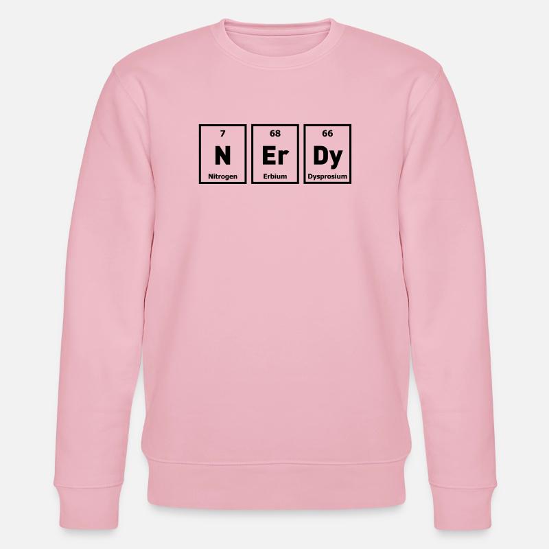 nerd geek nerdy - Stanley/Stella Unisex Bio-Sweatshirt CHANGER  - Hellrosa