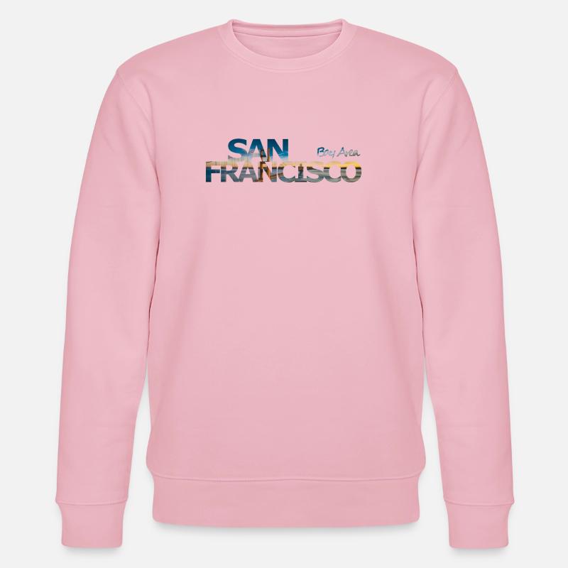 San Francisco Bay Area - Geschenk - Stanley/Stella Unisex Bio-Sweatshirt CHANGER  - Hellrosa