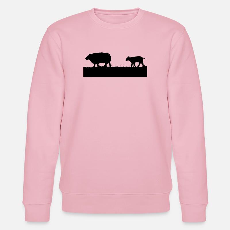 Schafe - Stanley/Stella Unisex Bio-Sweatshirt CHANGER  - Hellrosa