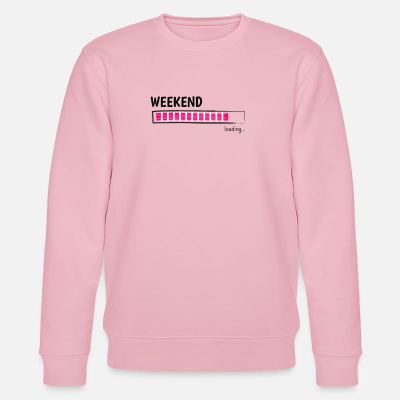 Weekend Loading Bar Leisure Mode - Stanley/Stella CHANGER Unisex Organic Sweatshirt - cotton pink