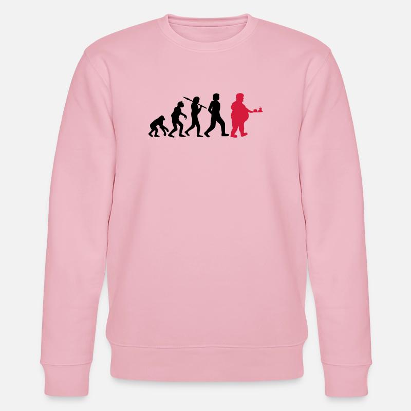 Évolution de la restauration rapide - Sweat bio CHANGER Stanley/Stella Unisexe - rose pâle