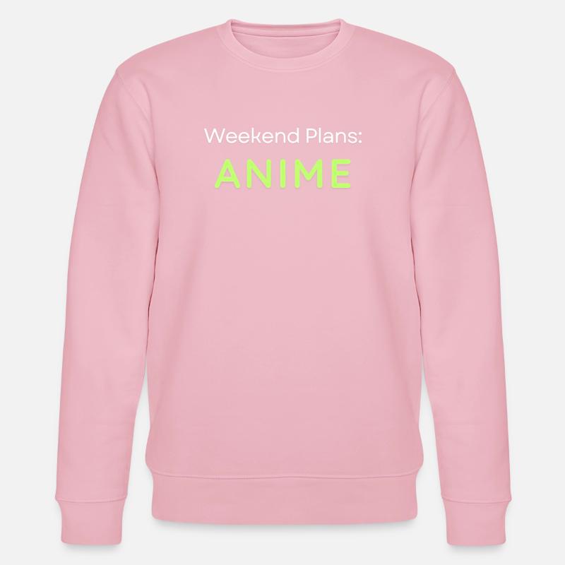 Anime Wochenendpläne Grafikdesign - Stanley/Stella Unisex Bio-Sweatshirt CHANGER  - Hellrosa