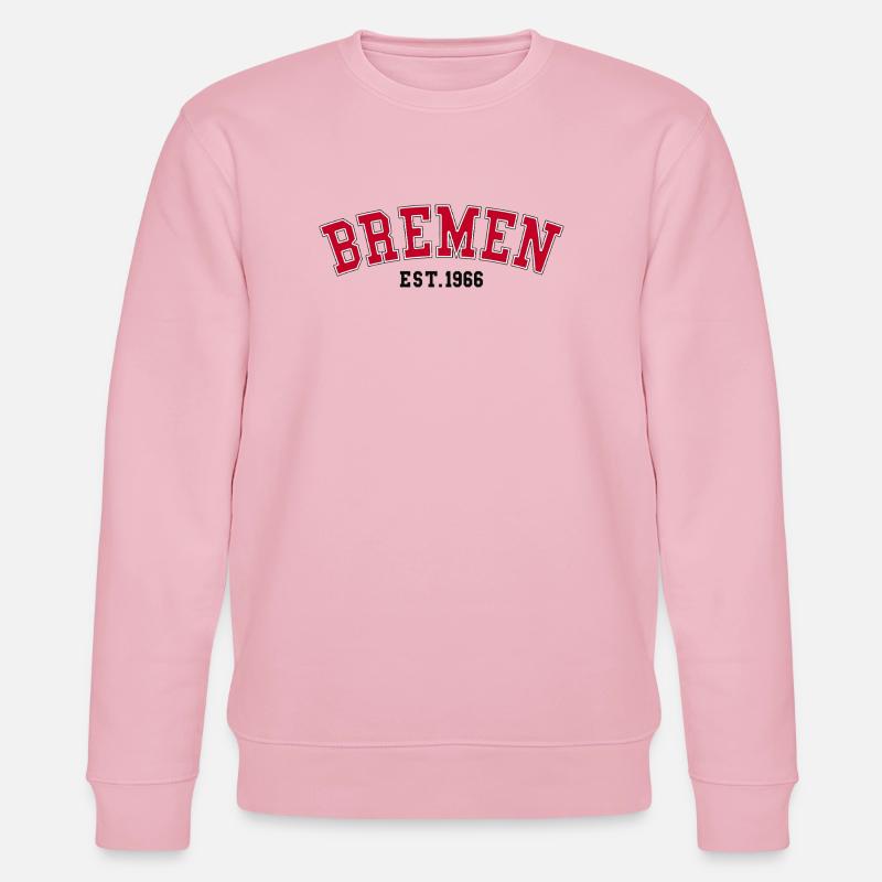 Bremen gegründet 1966 - Stanley/Stella Unisex Bio-Sweatshirt CHANGER  - Hellrosa