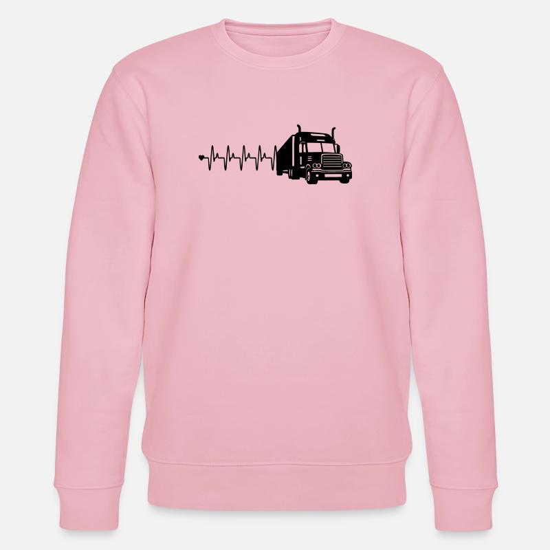 Lkw herzfrequenz - Stanley/Stella Unisex Bio-Sweatshirt CHANGER  - Hellrosa