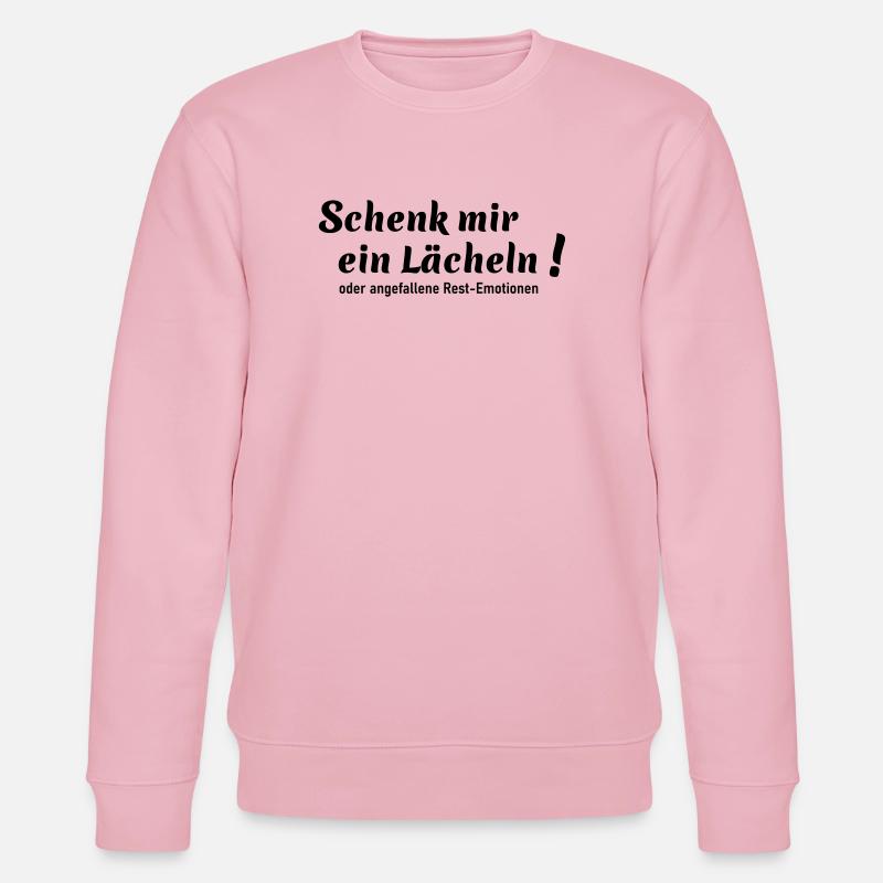 Schenk mir ein Lächeln - Stanley/Stella Unisex Bio-Sweatshirt CHANGER  - Hellrosa