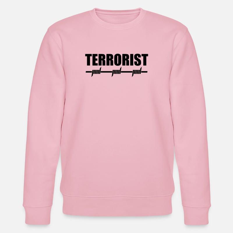 Terrorist | Terror | Stacheldraht - Sweat bio CHANGER Stanley/Stella Unisexe - rose pâle