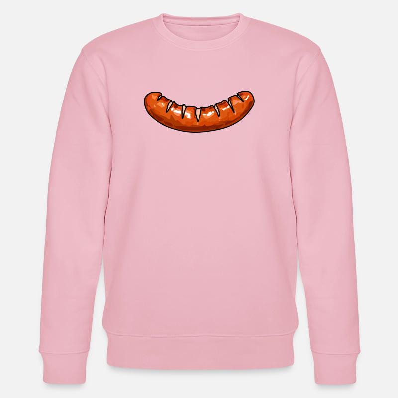 Wurst sausage - Stanley/Stella Unisex Bio-Sweatshirt CHANGER  - Hellrosa