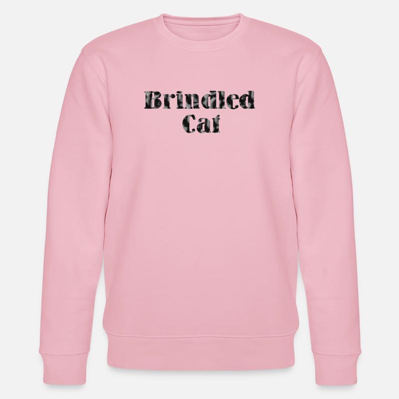 Brindled Cat, tabby motiv - Stanley/Stella Unisex Bio-Sweatshirt CHANGER  - Hellrosa