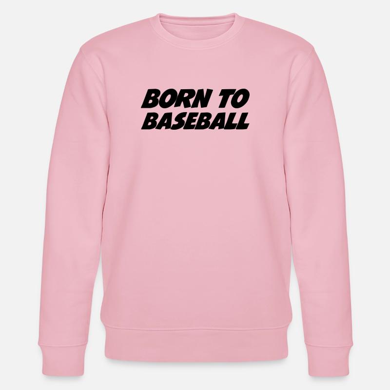 Geboren im Baseball - Stanley/Stella Unisex Bio-Sweatshirt CHANGER  - Hellrosa