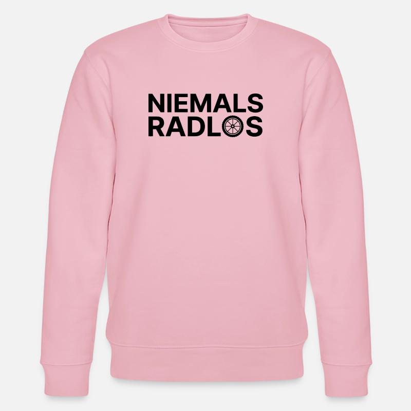 Niemals Radlos - Stanley/Stella Unisex Bio-Sweatshirt CHANGER  - Hellrosa