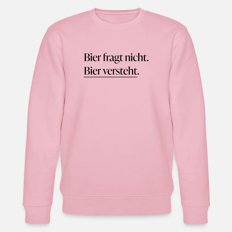 Bier versteht - Stanley/Stella Unisex Bio-Sweatshirt CHANGER  - Hellrosa