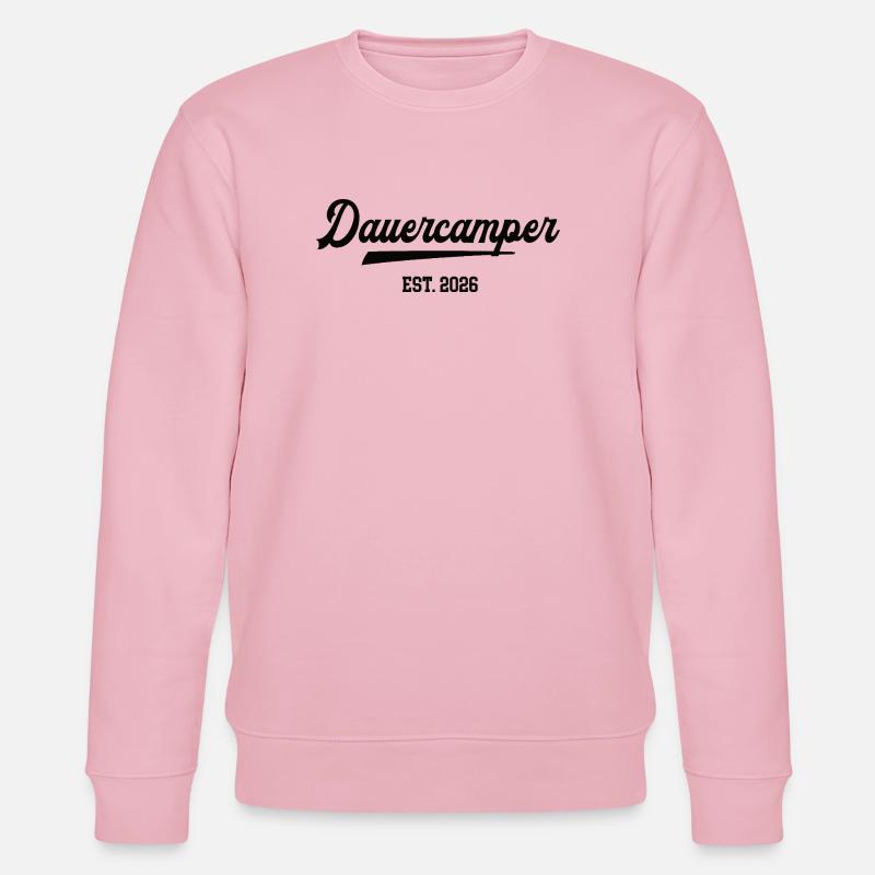 Dauercamper 2026 Camping Camper Dauercamping  - Stanley/Stella Unisex Bio-Sweatshirt CHANGER  - Hellrosa