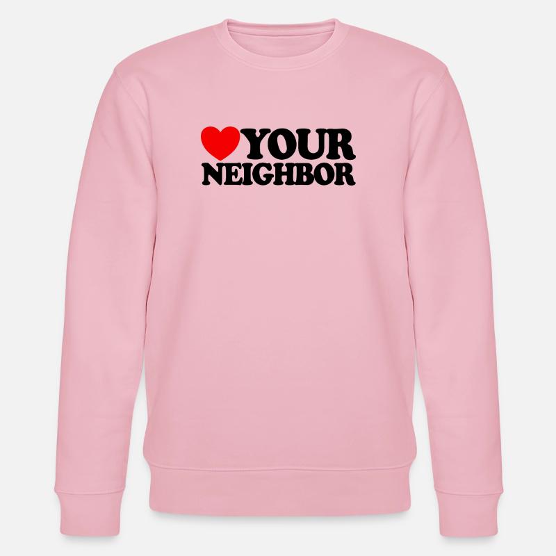 Nächstenliebe – Christlicher Glaube – Jesus - Stanley/Stella Unisex Bio-Sweatshirt CHANGER  - Hellrosa