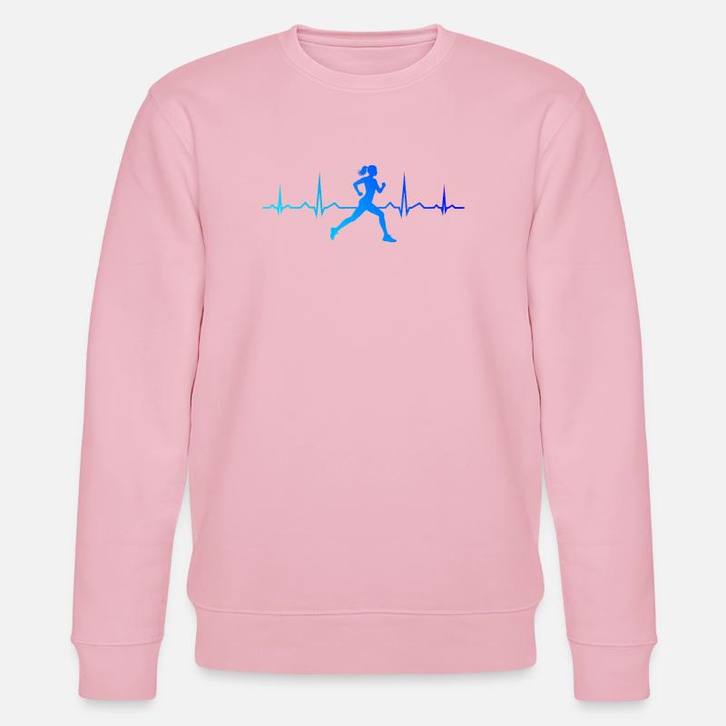 Geschenkidee für eine Running mit Running - Stanley/Stella Unisex Bio-Sweatshirt CHANGER  - Hellrosa