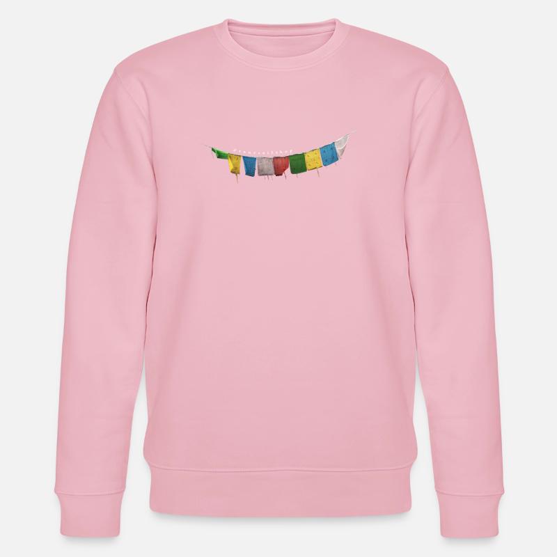 Gebetsfahnen - Stanley/Stella Unisex Bio-Sweatshirt CHANGER  - Hellrosa