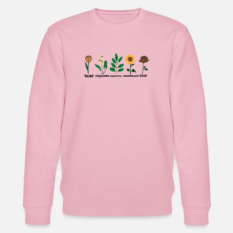 Blumen Arten - Stanley/Stella Unisex Bio-Sweatshirt CHANGER  - Hellrosa