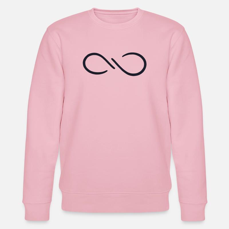 Unendlichkeitszeichen simpel - Stanley/Stella Unisex Bio-Sweatshirt CHANGER  - Hellrosa
