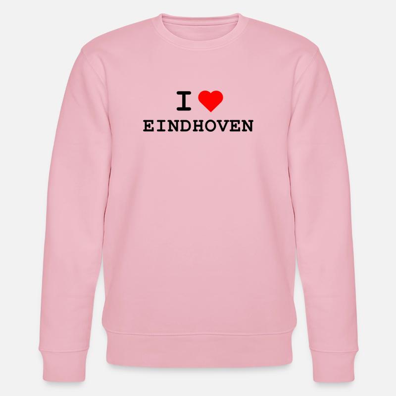 Ich liebe Eindhoven - J’aime Eindhoven - Sweat bio CHANGER Stanley/Stella Unisexe - rose pâle