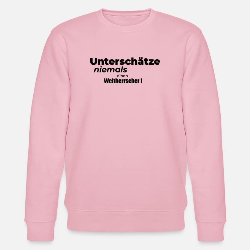 Weltherrscher - Stanley/Stella Unisex Bio-Sweatshirt CHANGER  - Hellrosa