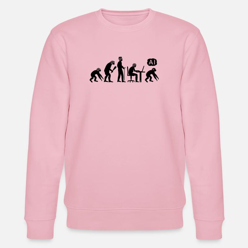 AI-volution - Stanley/Stella Unisex Bio-Sweatshirt CHANGER  - Hellrosa