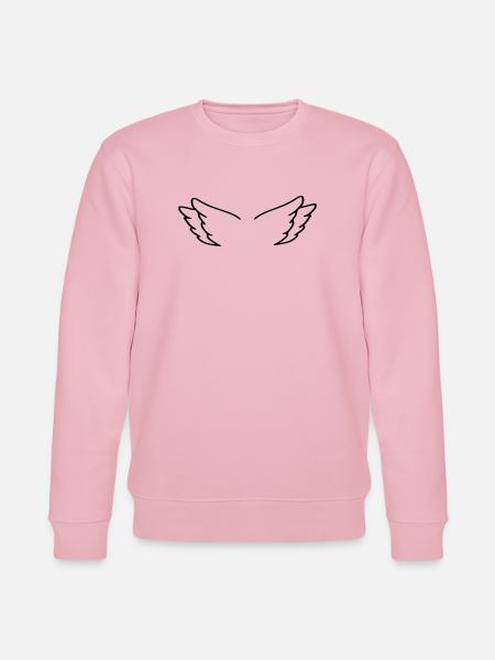 Alas de ángel - Sudadera ecológica unisex CHANGER de Stanley/Stella - rosa claro