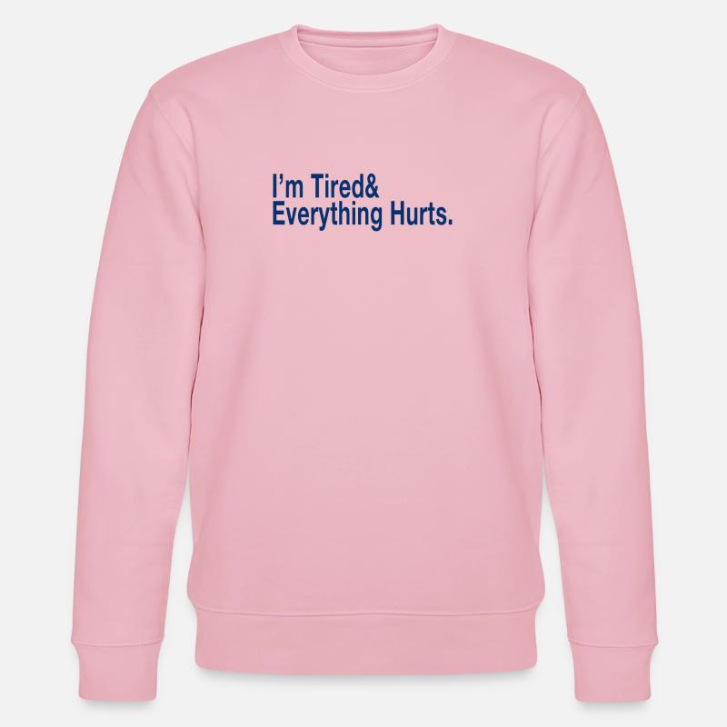 Ich bin müde - Stanley/Stella Unisex Bio-Sweatshirt CHANGER  - Hellrosa