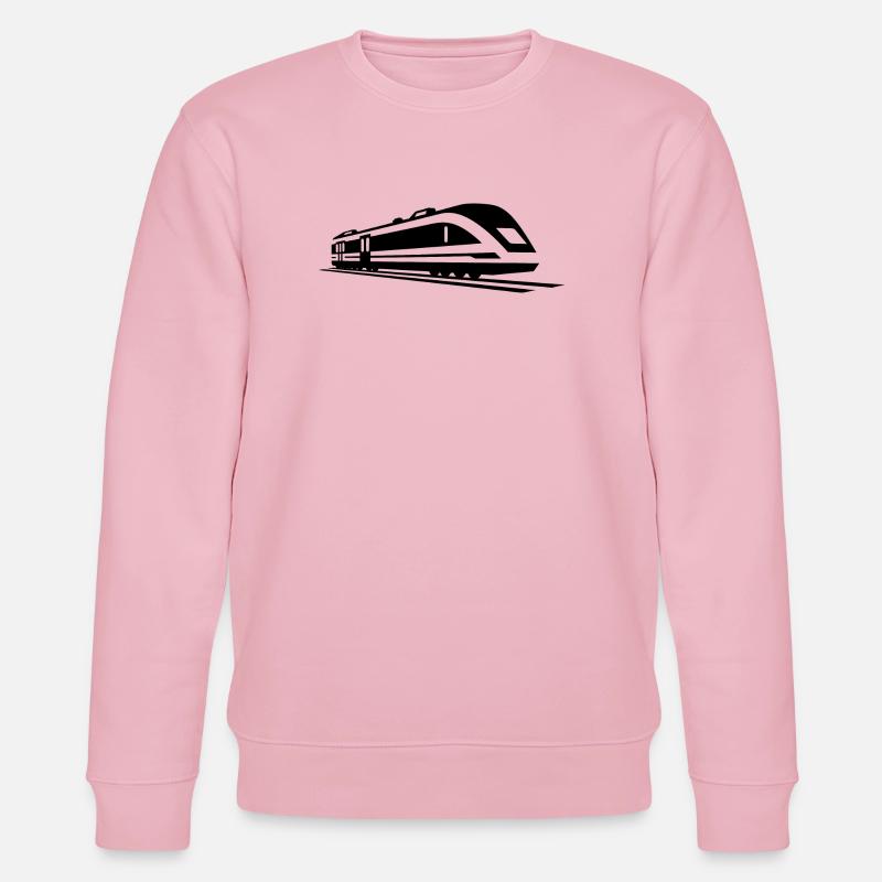 Zug Grafik - Stanley/Stella Unisex Bio-Sweatshirt CHANGER  - Hellrosa
