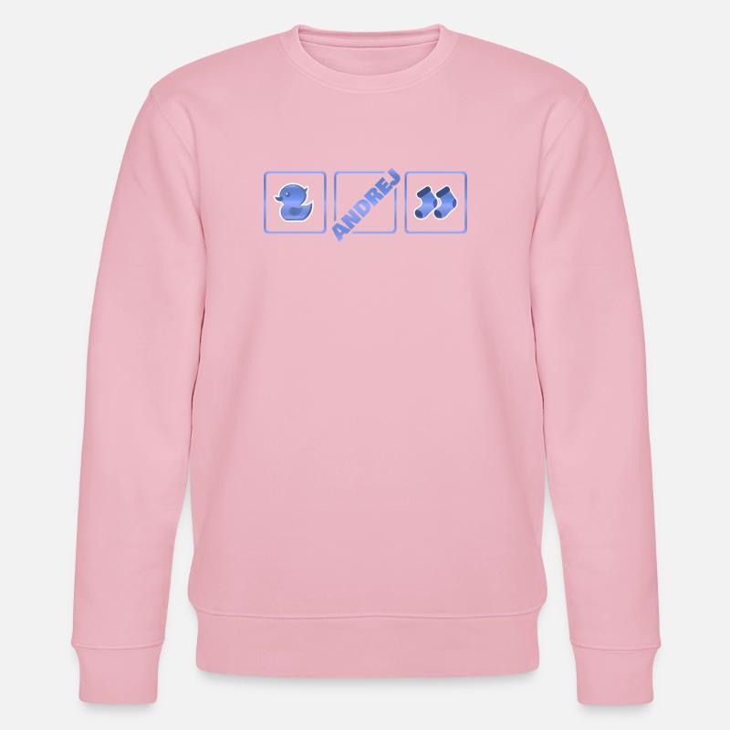 Geburt Andrej - Stanley/Stella Unisex Bio-Sweatshirt CHANGER  - Hellrosa