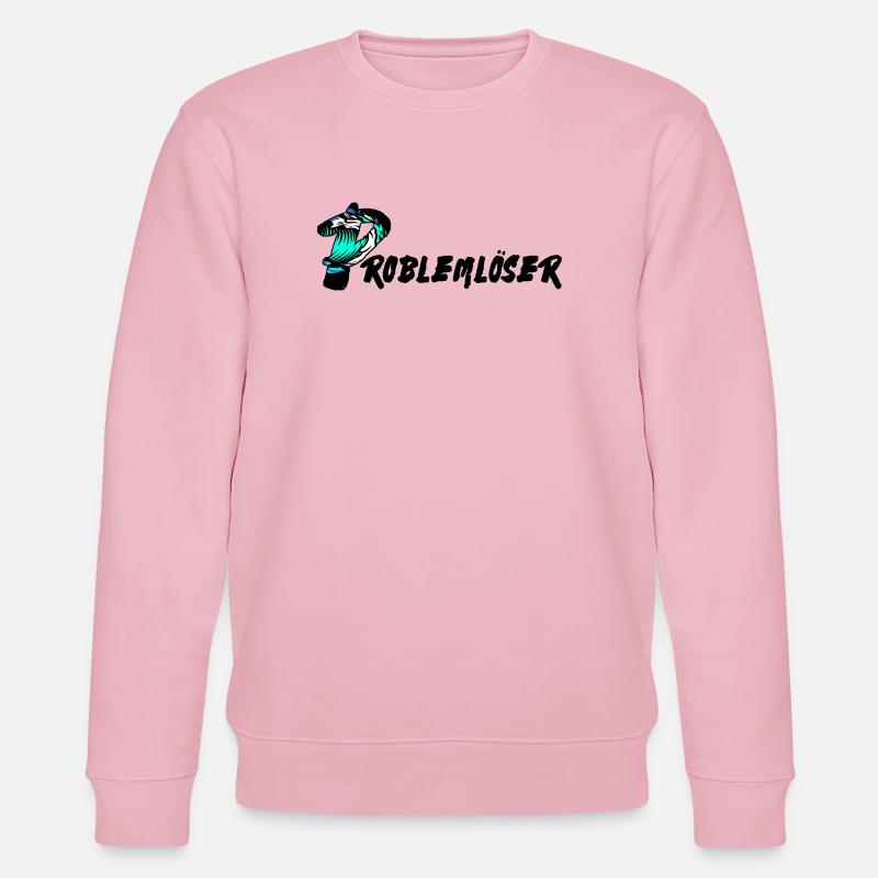 Problem problemlöser text - Stanley/Stella Unisex Bio-Sweatshirt CHANGER  - Hellrosa