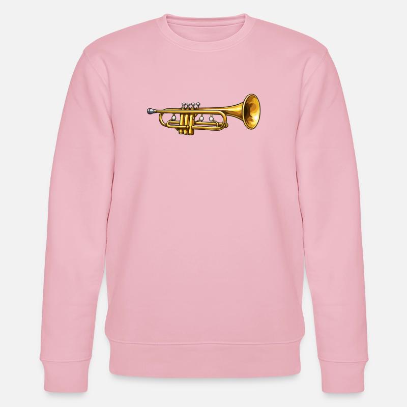 Goldene Trompete Jazz Flair - Stanley/Stella Unisex Bio-Sweatshirt CHANGER  - Hellrosa