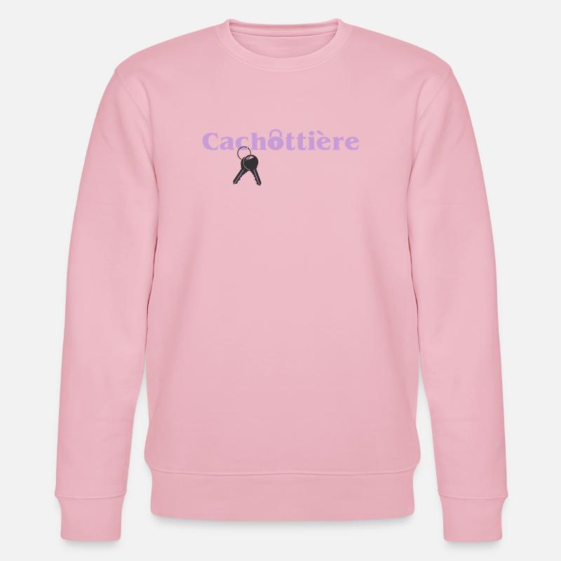 Cachottière Clés et Mystère - Sweat bio CHANGER Stanley/Stella Unisexe - rose pâle