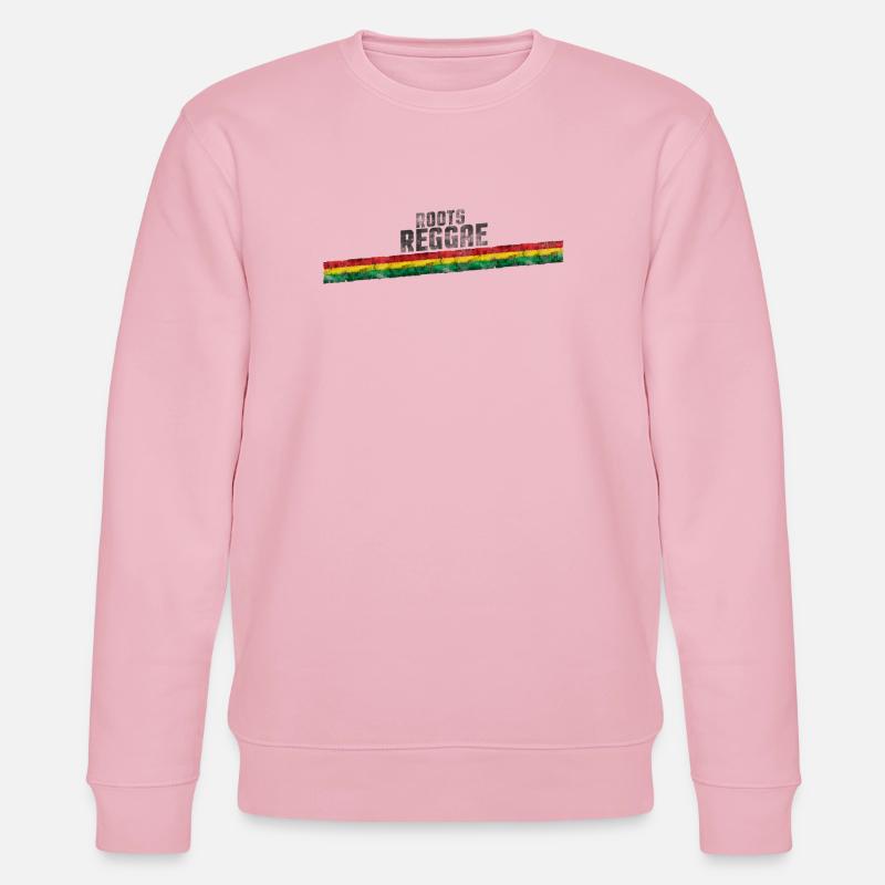 Roots Reggae Farbverlauf Design - Stanley/Stella Unisex Bio-Sweatshirt CHANGER  - Hellrosa