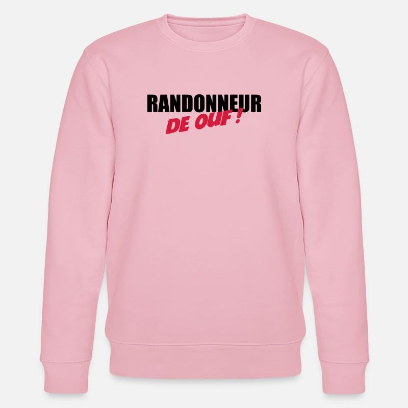 Randonneur de ouf ! - Sweat bio CHANGER Stanley/Stella Unisexe - rose pâle