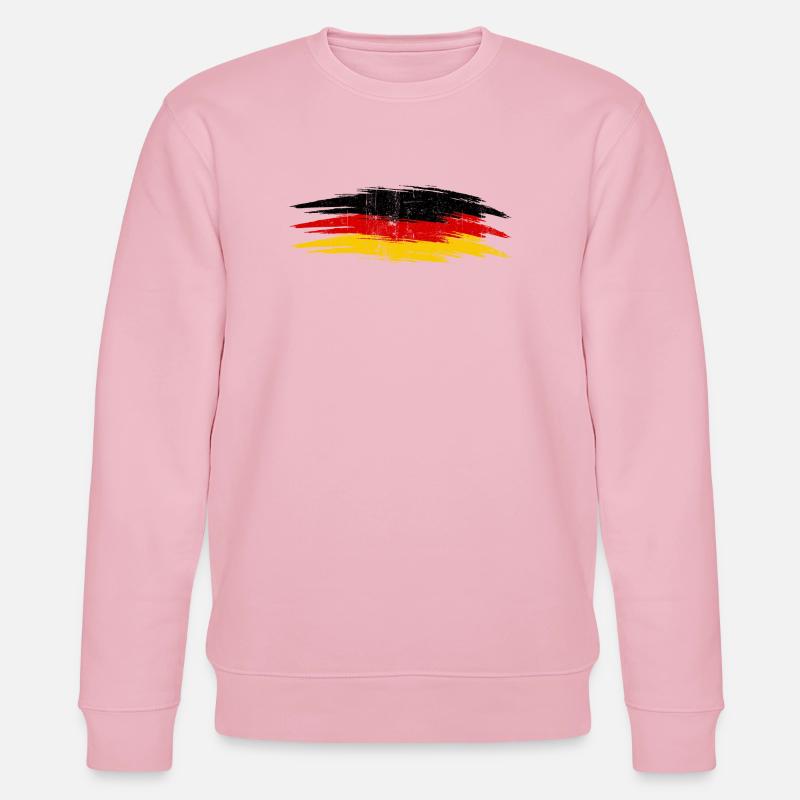 Deutsche Flagge Pinsel - Stanley/Stella Unisex Bio-Sweatshirt CHANGER  - Hellrosa
