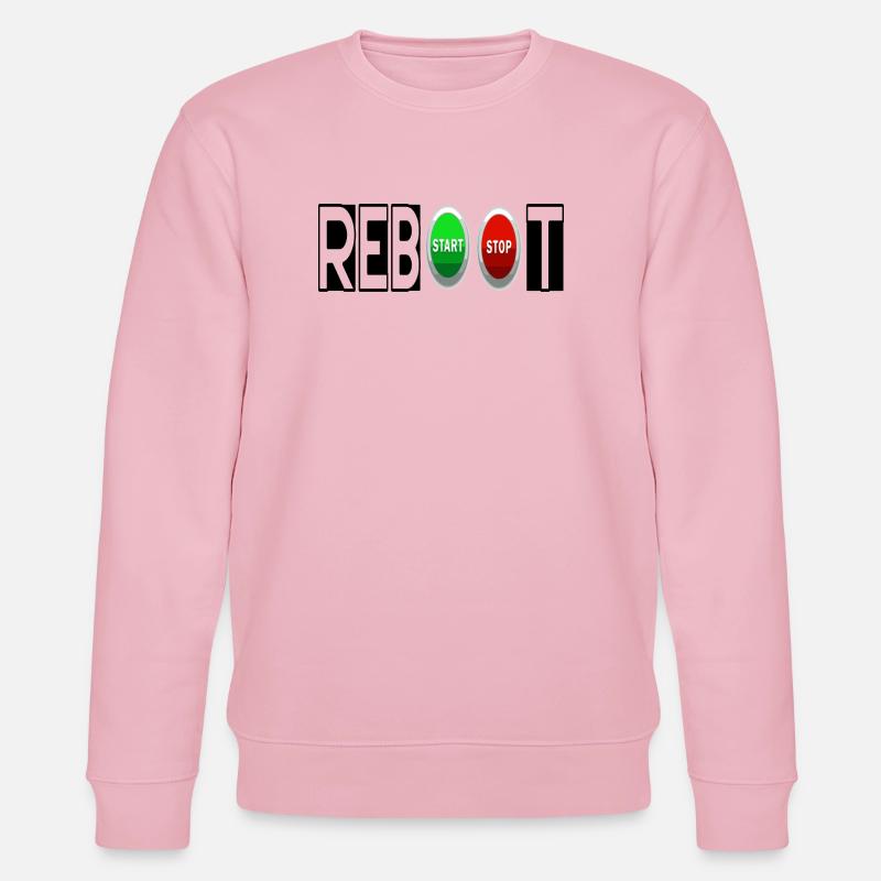 REBOOT - Sweat bio CHANGER Stanley/Stella Unisexe - rose pâle