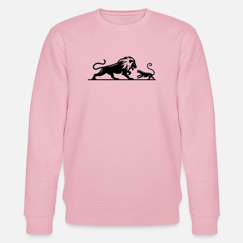 löwe 3 - Stanley/Stella Unisex Bio-Sweatshirt CHANGER  - Hellrosa