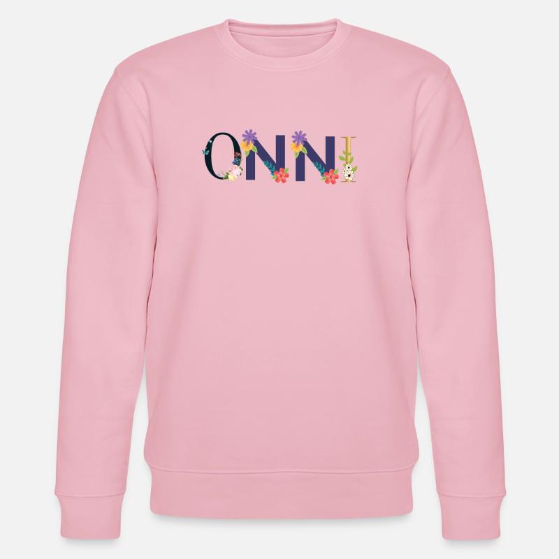 ONNI Name mit Blumen geschmückt - Stanley/Stella Unisex Bio-Sweatshirt CHANGER  - Hellrosa