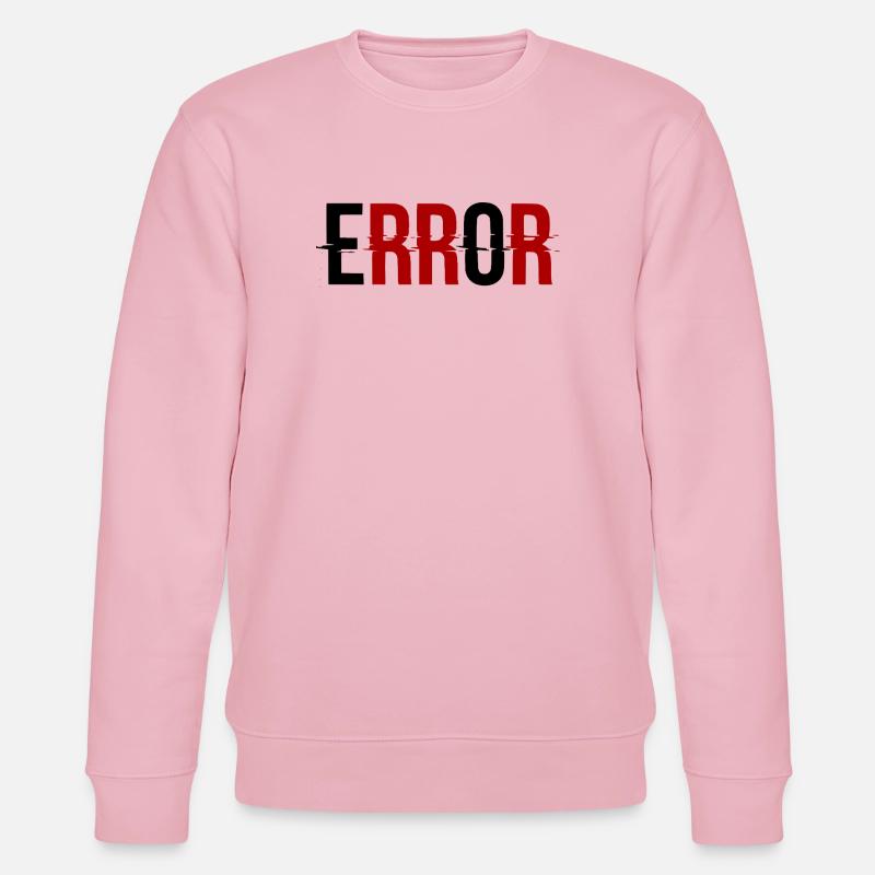 Error Fehlermeldung Glitch-Design - Stanley/Stella Unisex Bio-Sweatshirt CHANGER  - Hellrosa