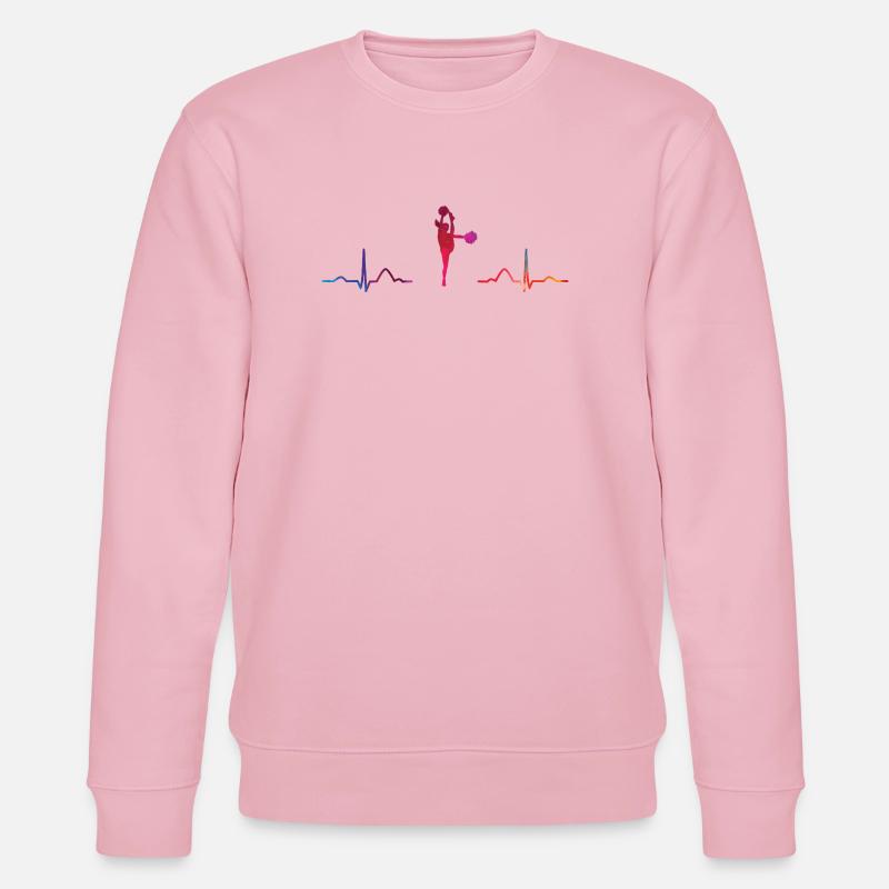 Cheerleader Cheer Mom Cheerleading - Stanley/Stella Unisex Bio-Sweatshirt CHANGER  - Hellrosa