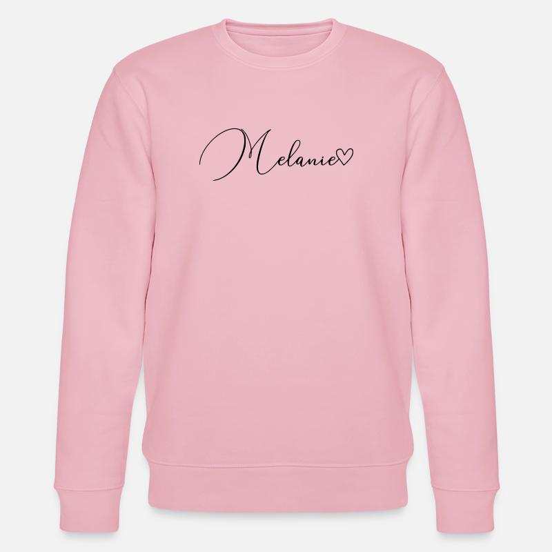 Melanie Name Vorname Mädchen - Stanley/Stella Unisex Bio-Sweatshirt CHANGER - Hellrosa
