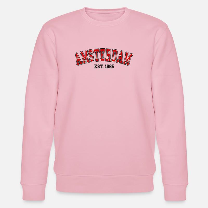 Amsterdam Est.1965 - Stanley/Stella Unisex Bio-Sweatshirt CHANGER  - Hellrosa