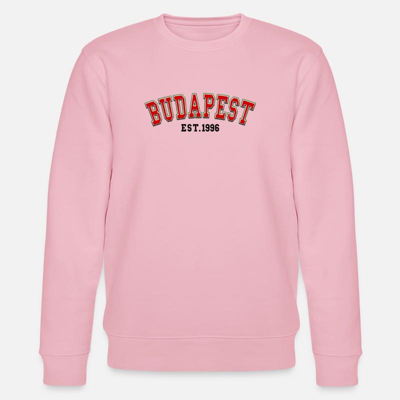 Budapest, gegründet 1996 - Stanley/Stella Unisex Bio-Sweatshirt CHANGER  - Hellrosa