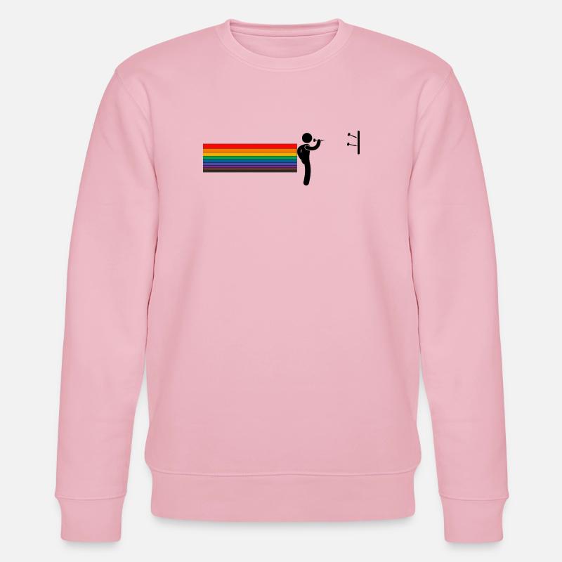 Rainbow Darter – Throw with Pride - Stanley/Stella Unisex Bio-Sweatshirt CHANGER  - Hellrosa