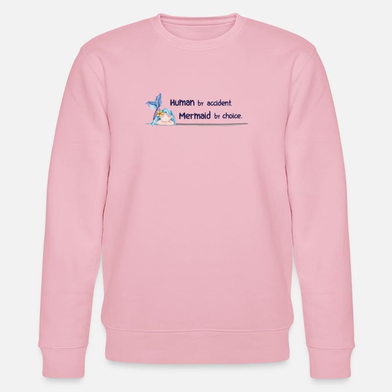 Havfrue efter eget valg – Magisk akvarel-udtryk - Stanley/Stella økologisk unisex-sweatshirt CHANGER  - lys rosa