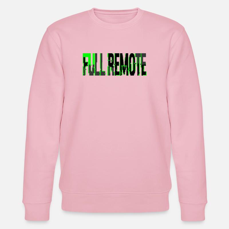 Télétravail Total Style Glitch Informatique - Sweat bio CHANGER Stanley/Stella Unisexe - rose pâle