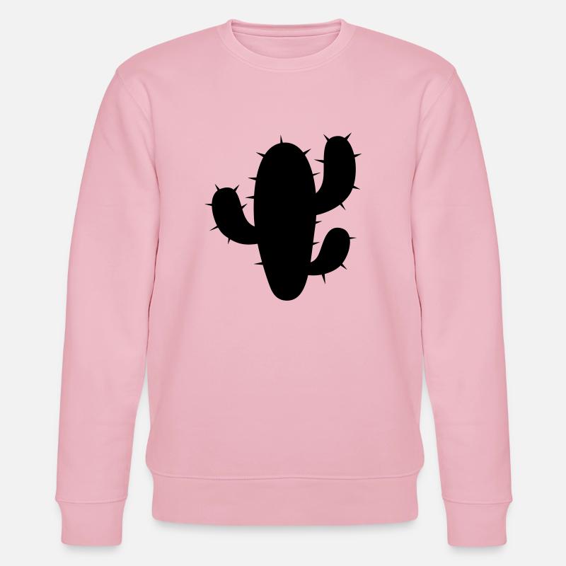 Kaktus - Stanley/Stella Unisex Bio-Sweatshirt CHANGER  - Hellrosa